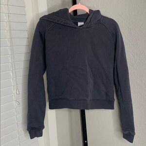 Outdoor voices cotton hooded cropped jacket small